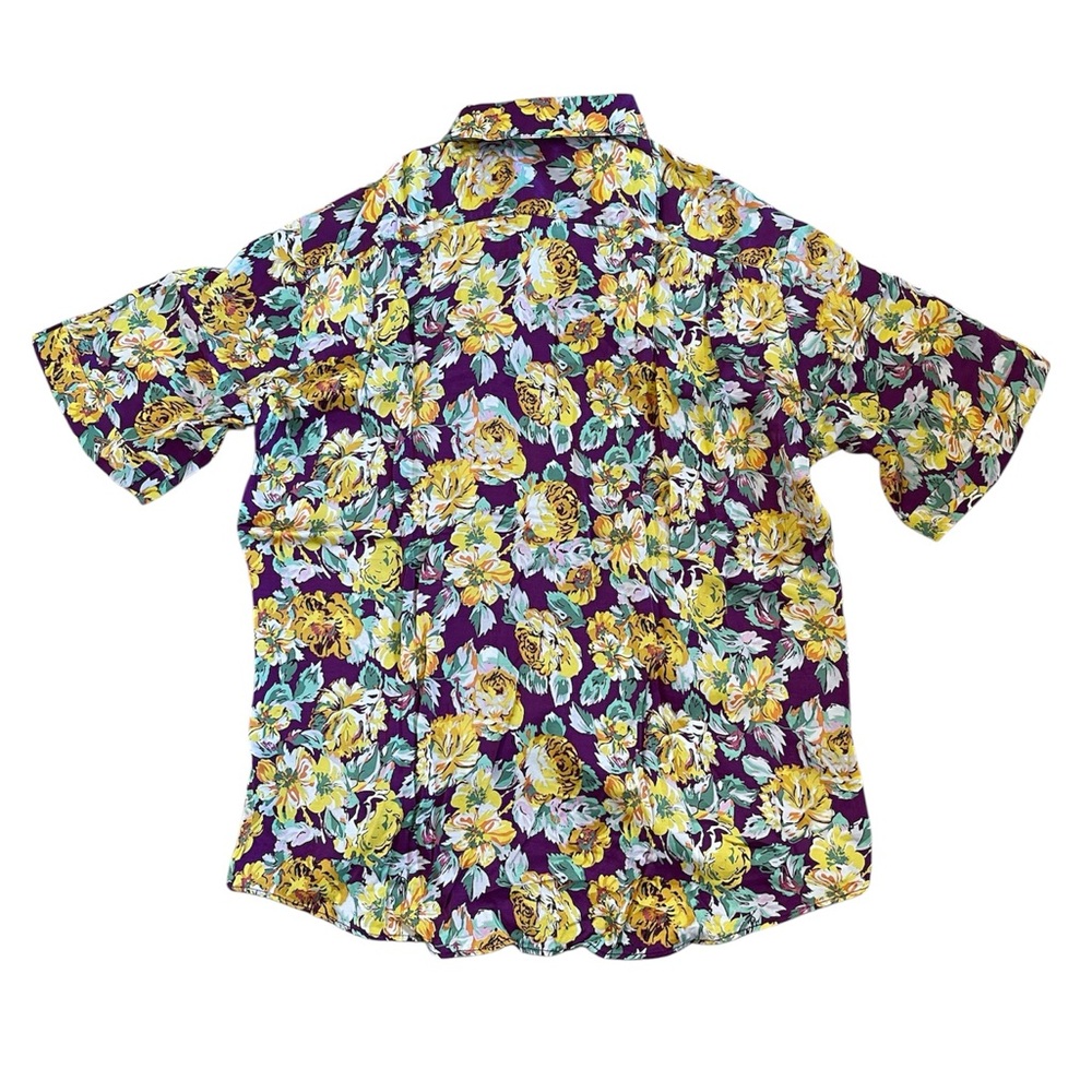Zara Purple Floral Blouse - Picture 5 of 5
